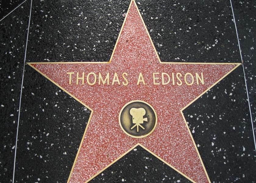 Hollywood Walk of Fame, Thomas Edison